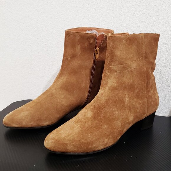 NWOT Anne Thomas Ankle Boots Softy Chestnut Sz 40 - Picture 4 of 8